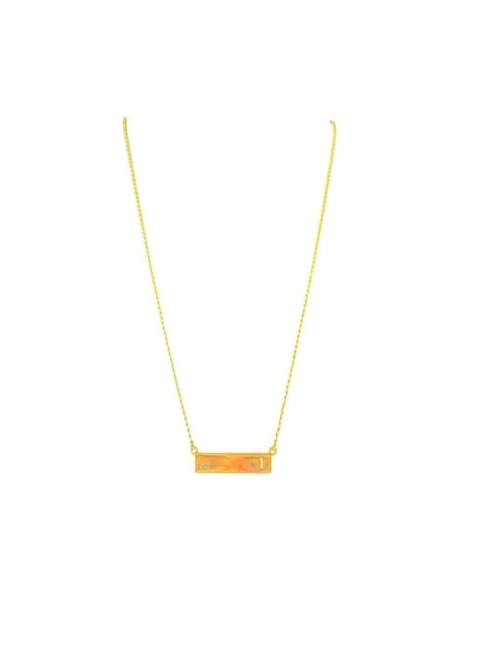 Women's Baublebar “I” Gold Bar Pendant Necklace